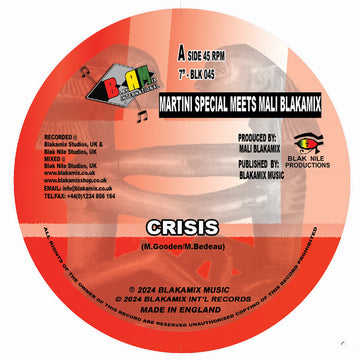 MARTINI SPECIAL MEETS MALI BLAKAMIX - Crisis/Dub Crisis - 7'' - Vinyl [JAN 17]
