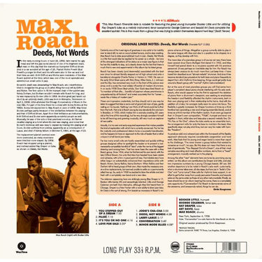 MAX ROACH - Deed Not Words (Waxtime Reissue w/ 2 Bonus tracks) - LP - 180g Vinyl