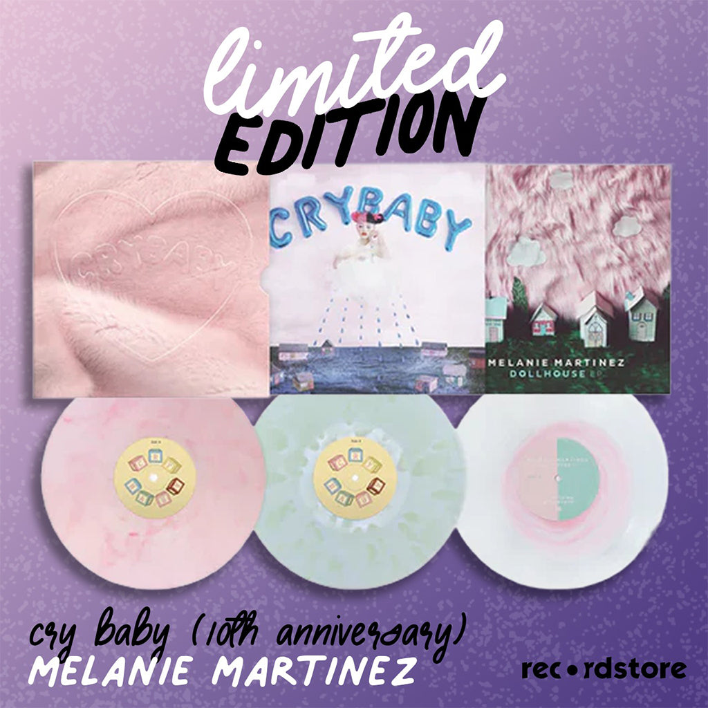 MELANIE MARTINEZ - Cry Baby (10th Anniversary Edition + Dollhouse EP) - 3LP - Cloudy Pink / Coke Bottle Clear / Bubble Gum Clear Vinyl Box Set [SEP 26]