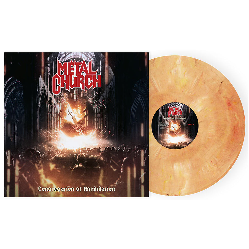 METAL CHURCH - Congregation Of Annihilation - LP - 180g White, Orange, Red Marbled Vinyl