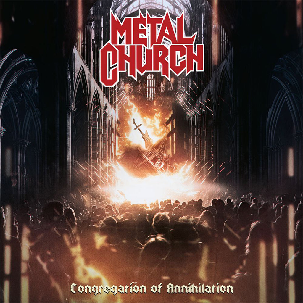 METAL CHURCH - Congregation Of Annihilation - LP - 180g White, Orange, Red Marbled Vinyl