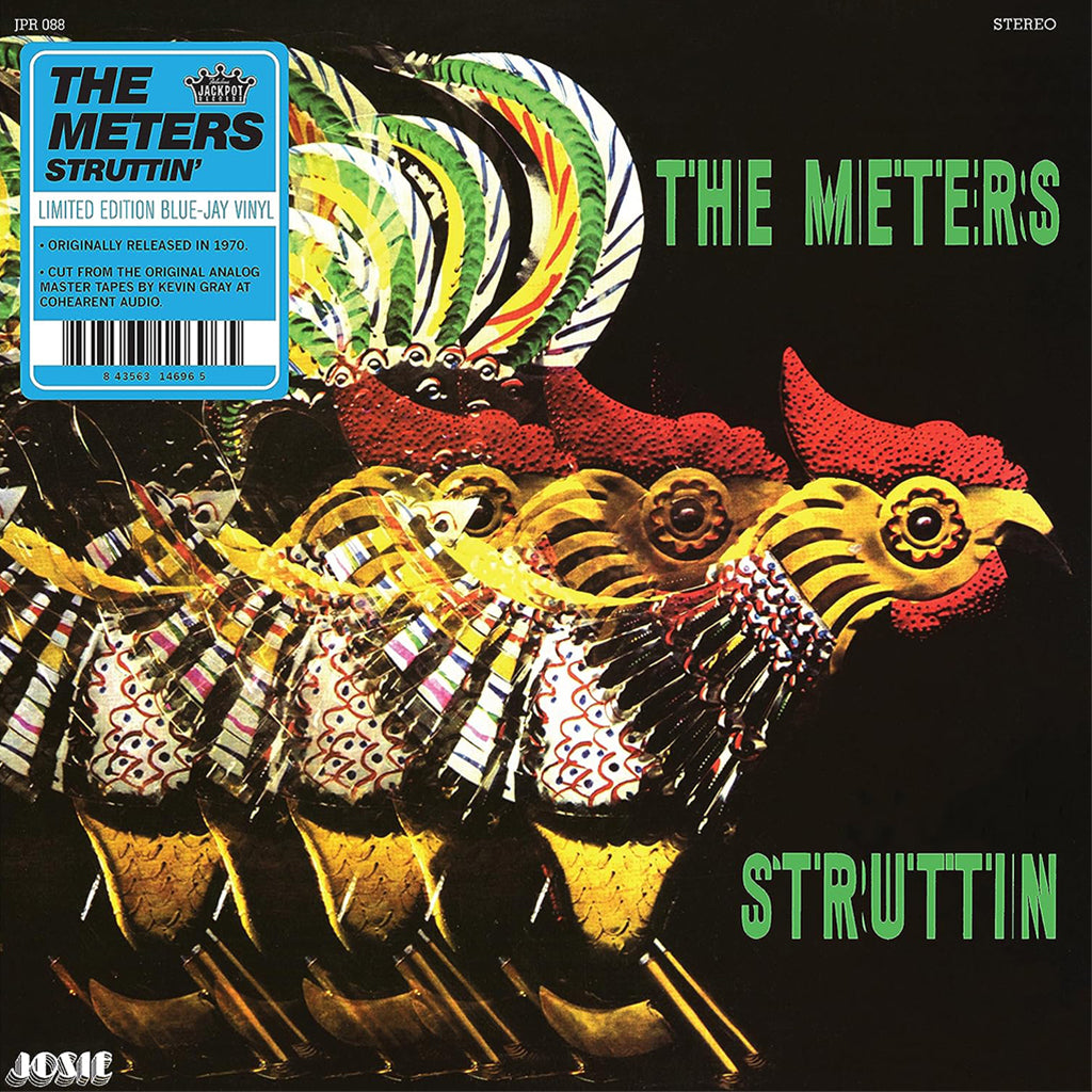 THE METERS  - Struttin' (2023 Jackpot Records Analog-Mastered Edition) - LP - Blue Vinyl