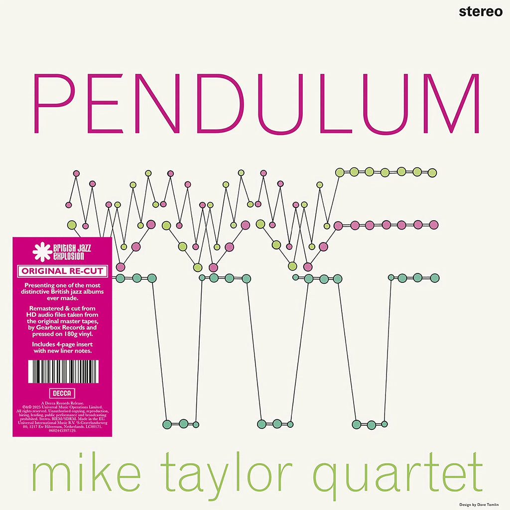 MIKE TAYLOR QUARTET - Pendulum (Decca British Jazz Explosion Series) - LP - Deluxe 180g Vinyl