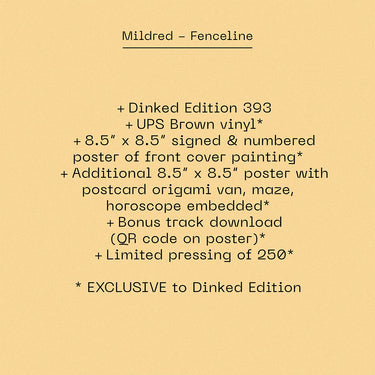 MILDRED - Fenceline - LP - Vinyl - Dinked Edition #393