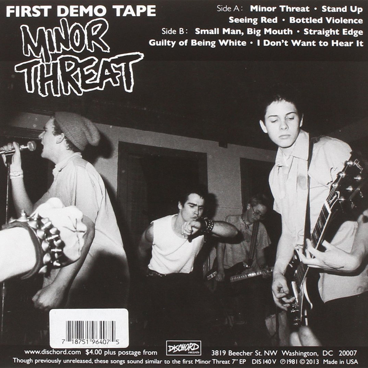 MINOR THREAT - First Demo Tape (Repress) - 7" - Vinyl