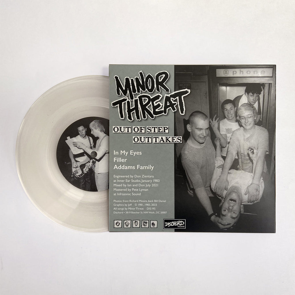 MINOR THREAT - Out Of Step Outtakes - 7'' - Clear Vinyl