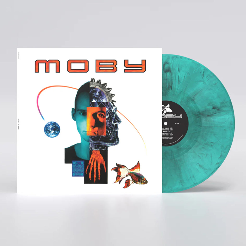MOBY - Moby (Reissue) - LP - Black & White Marble on Blue Vinyl