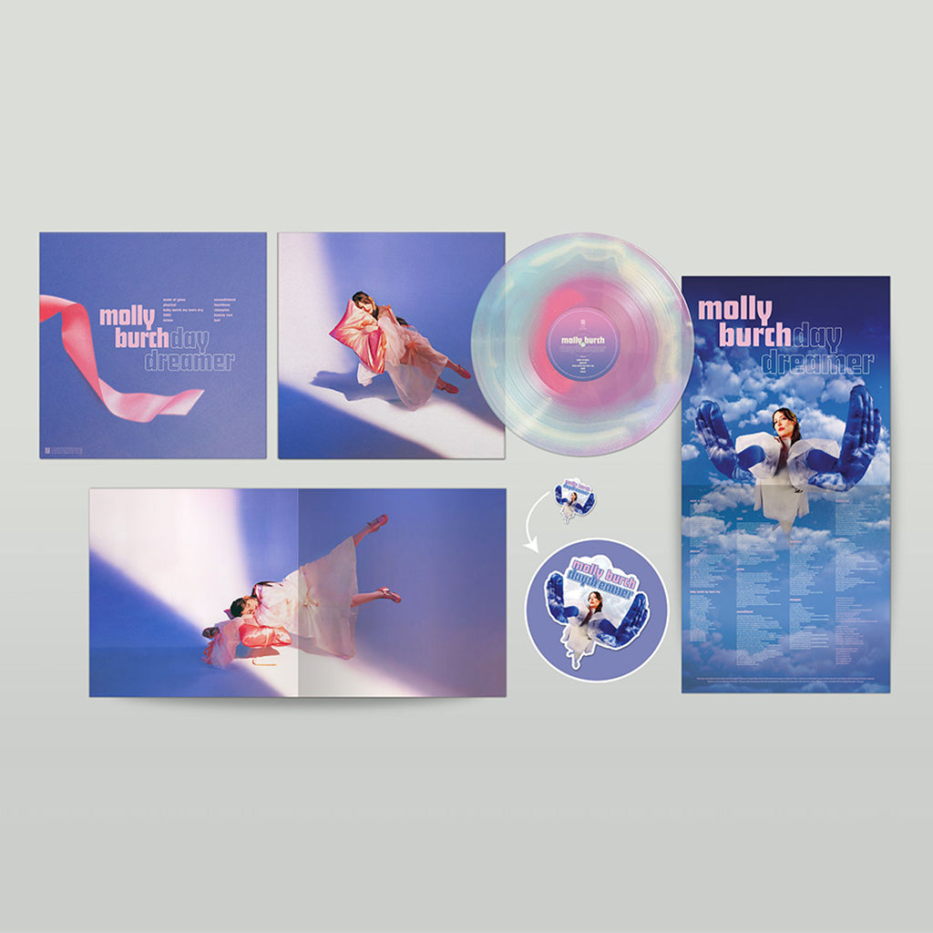 MOLLY BURCH - Daydreamer (with Sticker Sheet) - LP - Cotton Candy Coloured Vinyl
