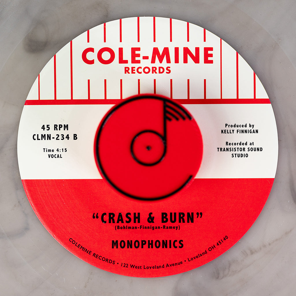MONOPHONICS & KELLY FINNIGAN - Warpaint / Crash & Burn - 7'' - Natural w/ Black Swirl Vinyl