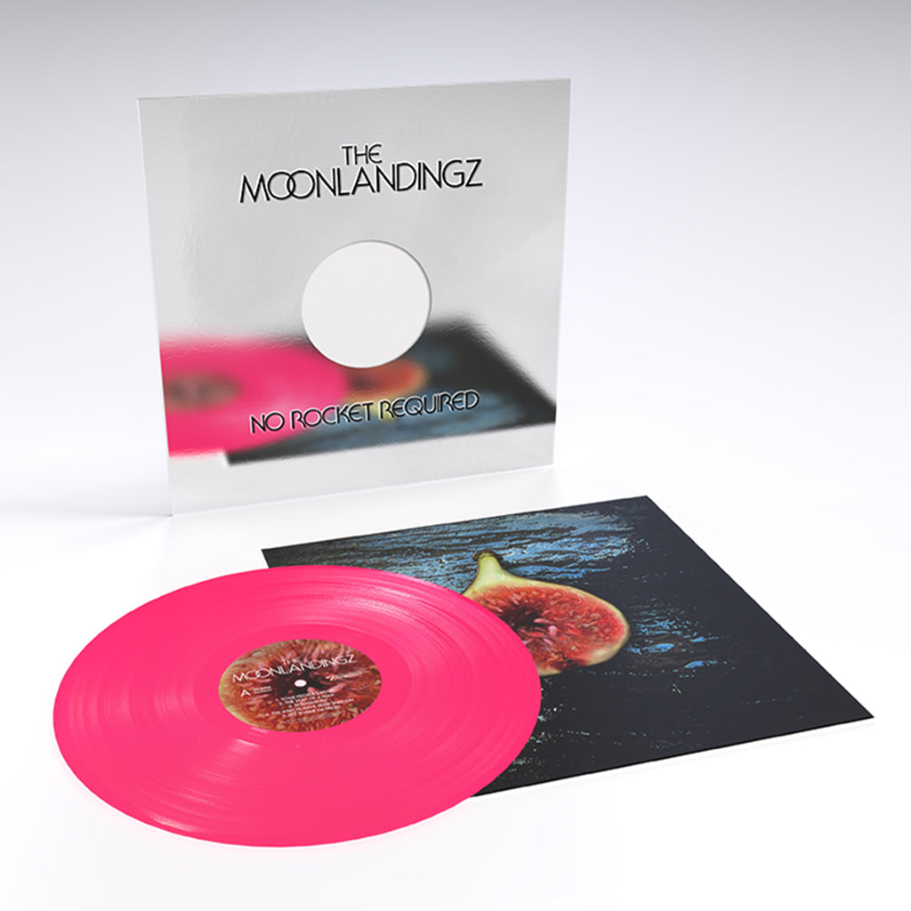 THE MOONLANDINGZ - No Rocket Required (in Die-Cut Sleeve) - LP - Neon Pink Vinyl