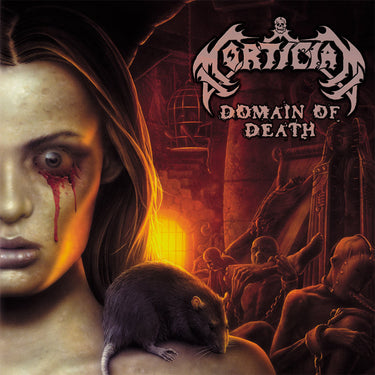 MORTICIAN - Domain Of Death (2024 Repress) - LP - Orange Krush with Splatter Vinyl