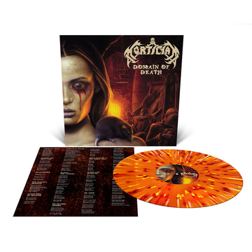 MORTICIAN - Domain Of Death (2024 Repress) - LP - Orange Krush with Splatter Vinyl