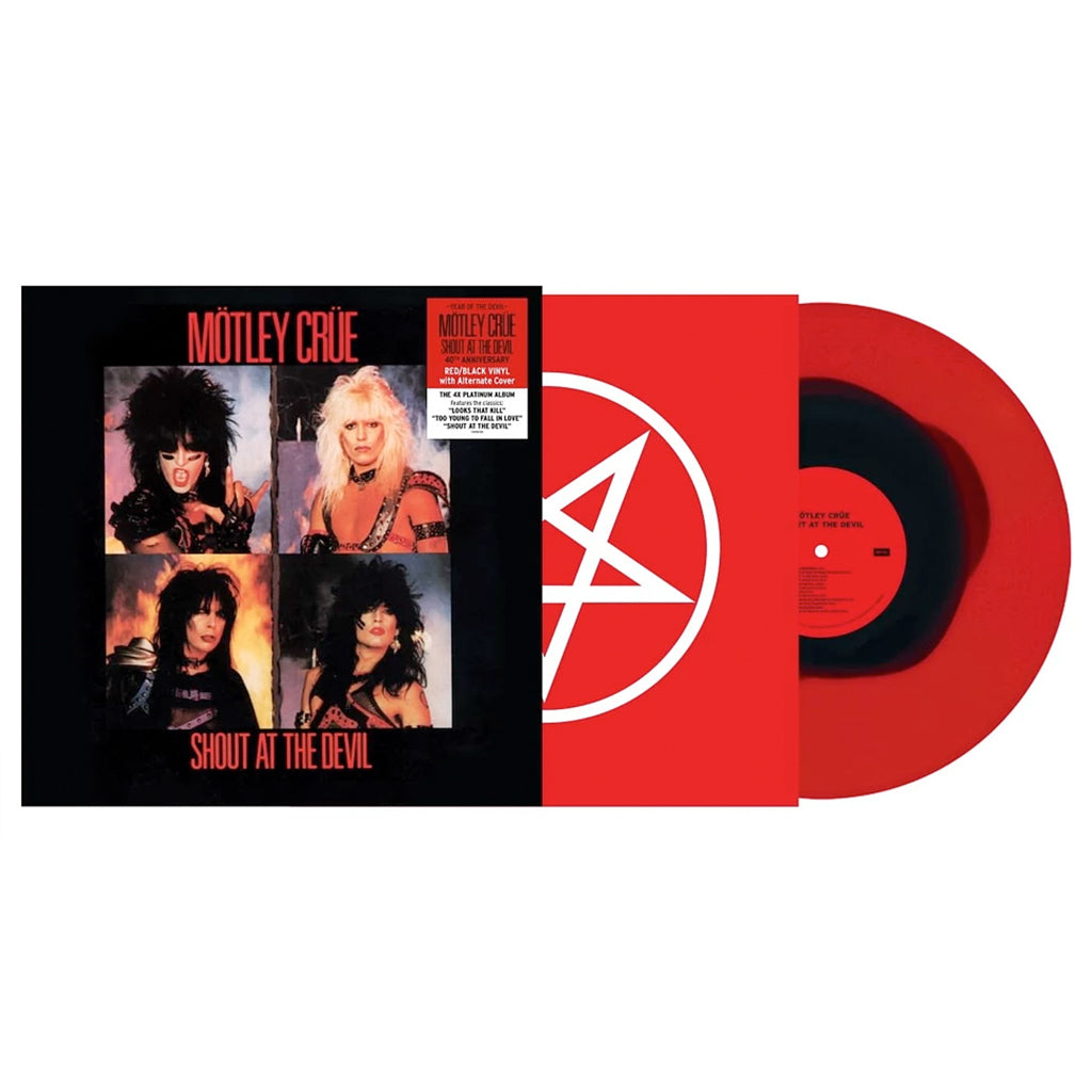 MÖTLEY CRÜE - Shout At The Devil - 40th Anniversary - LP - Red / Black Coloured Vinyl