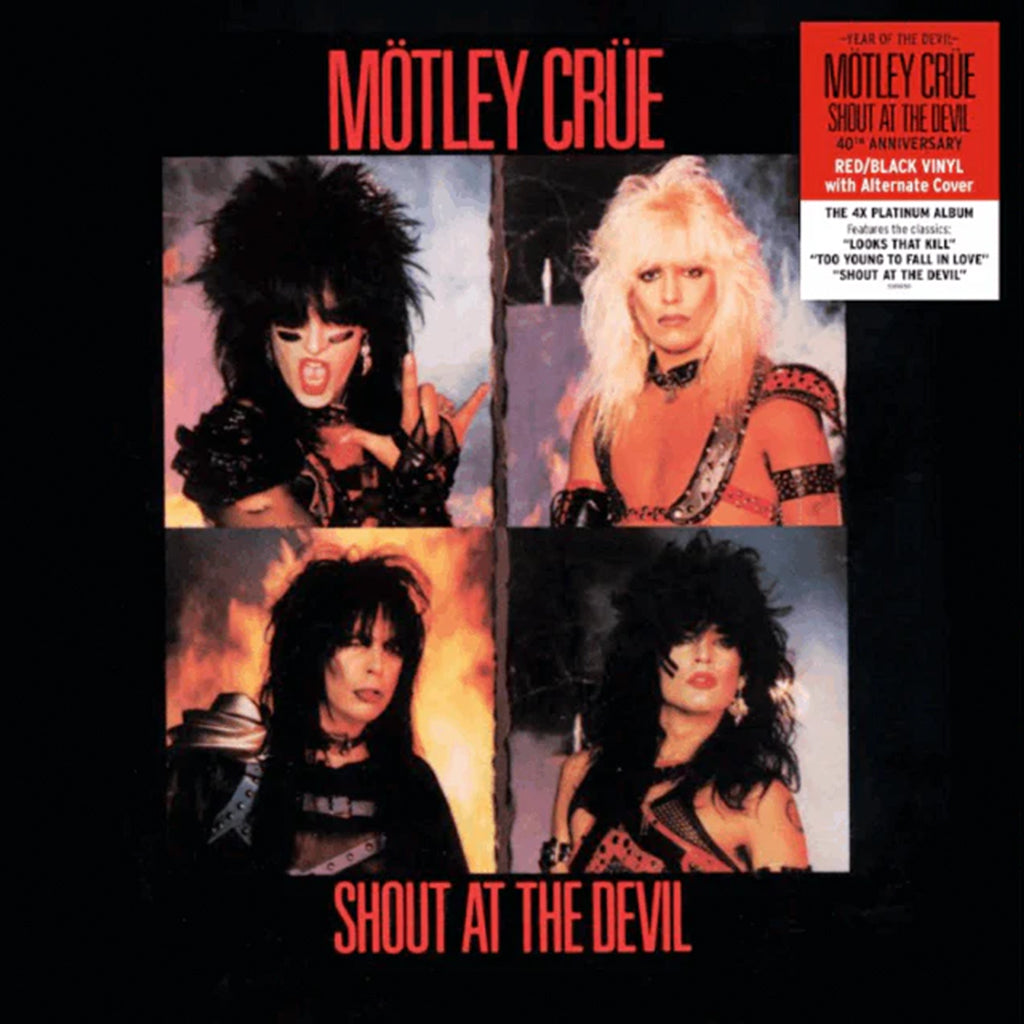 MÖTLEY CRÜE - Shout At The Devil - 40th Anniversary - LP - Red / Black Coloured Vinyl
