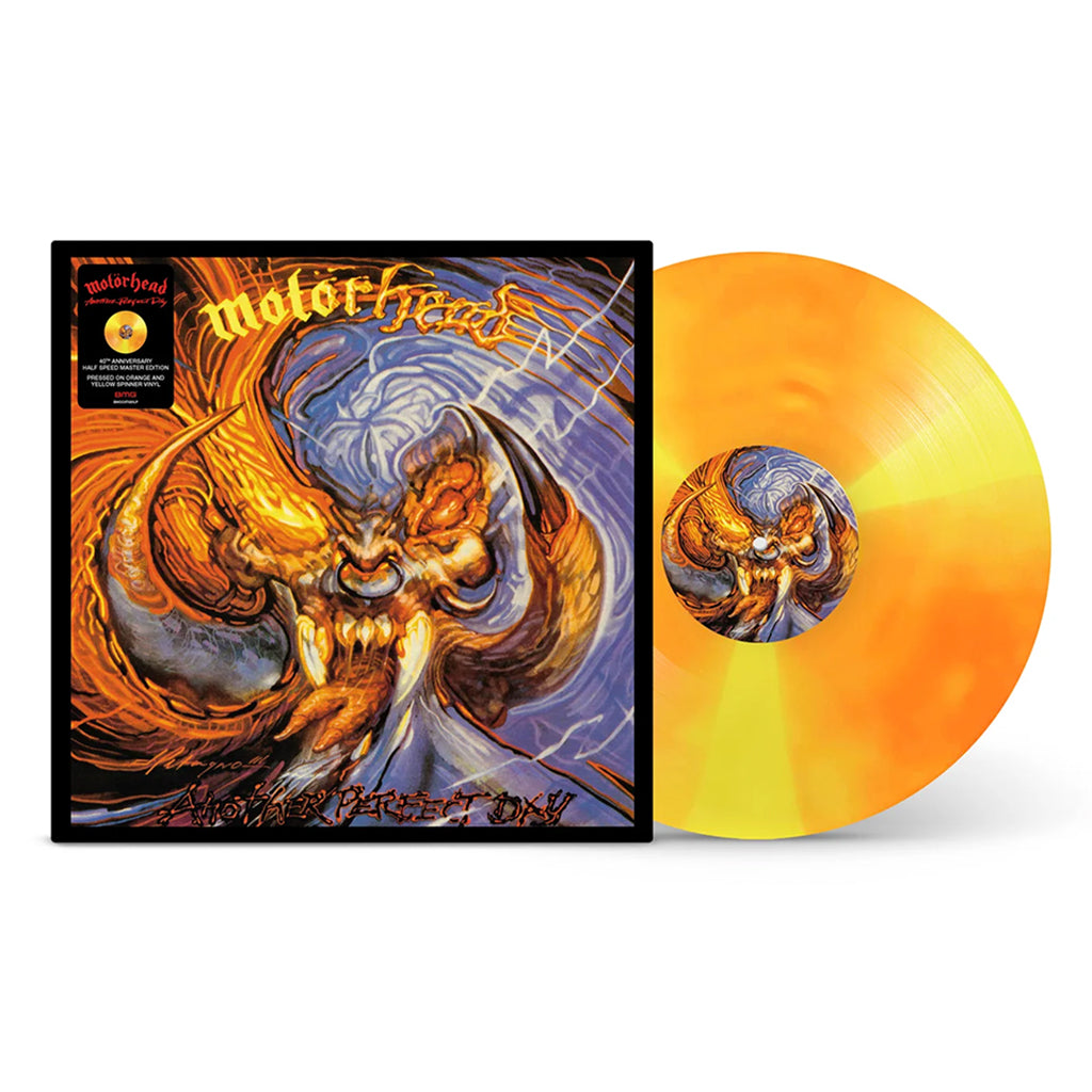 MOTÖRHEAD - Another Perfect Day (40th Anniversary Half-Speed Master Edition) - LP - Orange and Yellow Spinner Vinyl