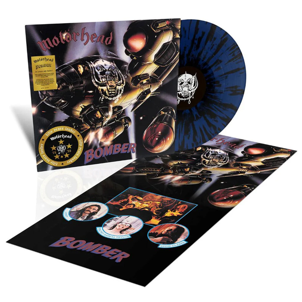 MOTÖRHEAD - Bomber (50th Anniversary Edition w/ Poster) - LP - Dark Blue & Black Splatter Vinyl [FEB 28]