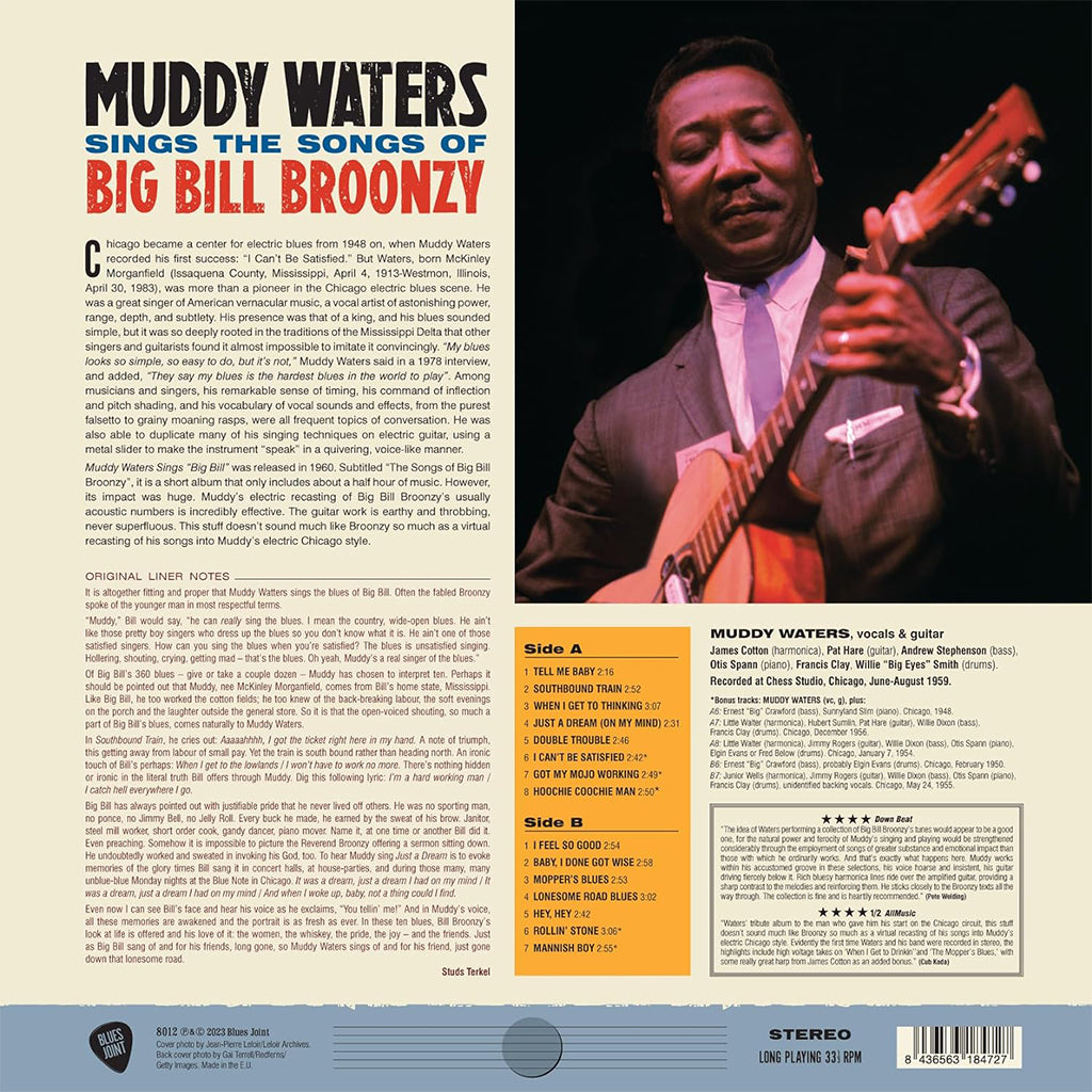 MUDDY WATERS - Sings Big Bill (2023 Reissue with 5 bonus tracks) - LP - 180g Vinyl [NOV 17]