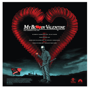 PAUL ZAZA - My Bloody Valentine (Original Soundtrack) - 2LP - Red and White Hand Pour Vinyl