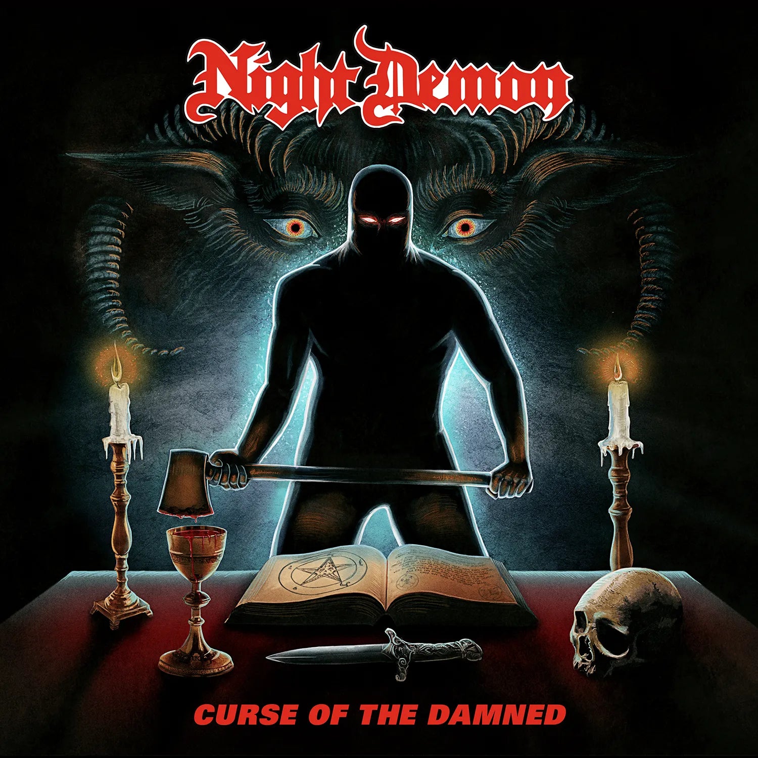 NIGHT DEMON - Curse of the Damned - LP - Red Vinyl