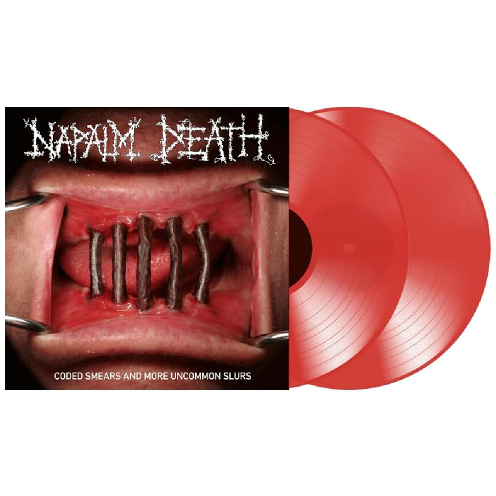 NAPALM DEATH - Coded Smears & More Uncommon Slurs (2023 Reissue) - 2LP - Transparent Red Vinyl [NOV 24]