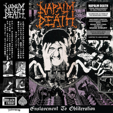 NAPALM DEATH - From Enslavement To Obliteration (35th Anniversary [Black Friday 2023] - LP - Purple and White Splatter Vinyl [NOV 24]