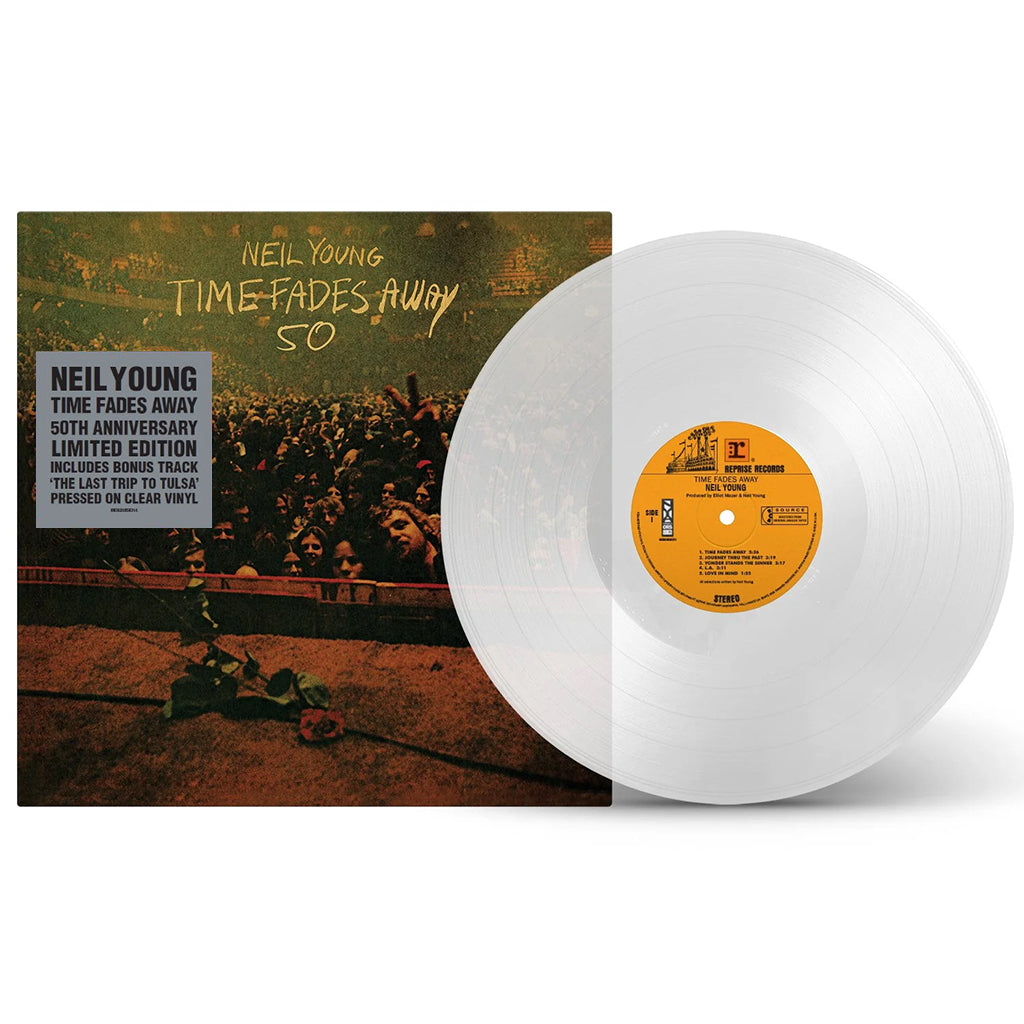 NEIL YOUNG - Time Fades Away 50 (with Bonus Track) - LP - Clear Vinyl