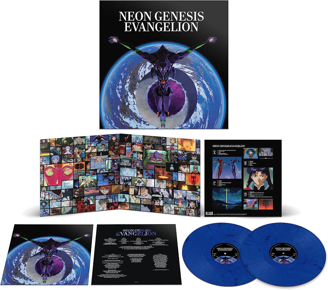 SHIRO SAGISU - Neon Genesis Evangelion (Original Series Soundtrack) - 2LP - Translucent Blue w/ Ethereal Black Smoke Vinyl [AUG 25]