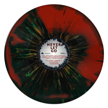 ROB - Never Let Go (Original Motion Picture Soundtrack with Art Print) - LP - Blood Red and Black Swirled Vinyl with Forest Green and Yellow Splatter Vinyl