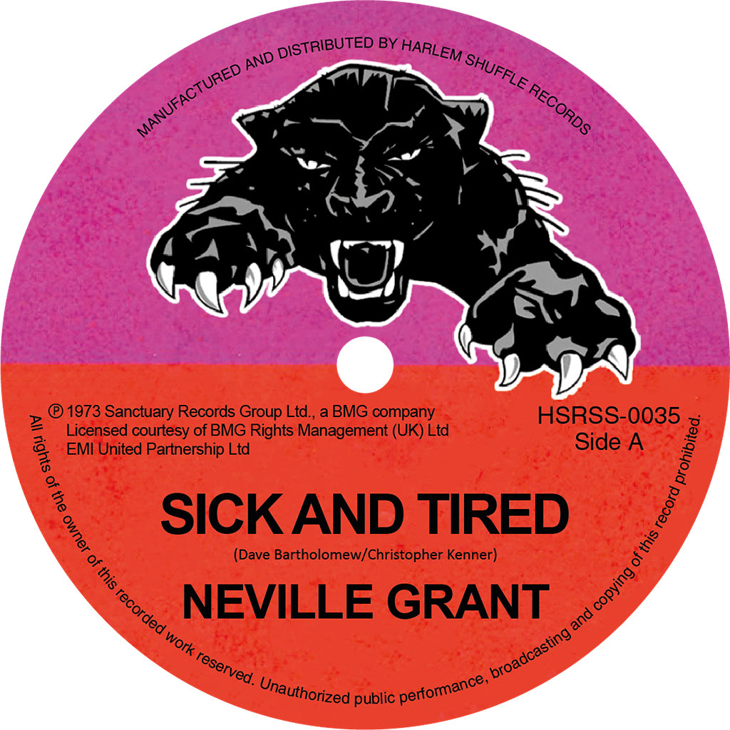 NEVILLE GRANT - Sick And Tired / Black Man’s Time (Reissue) - 7'' - Vinyl [SEP 26]