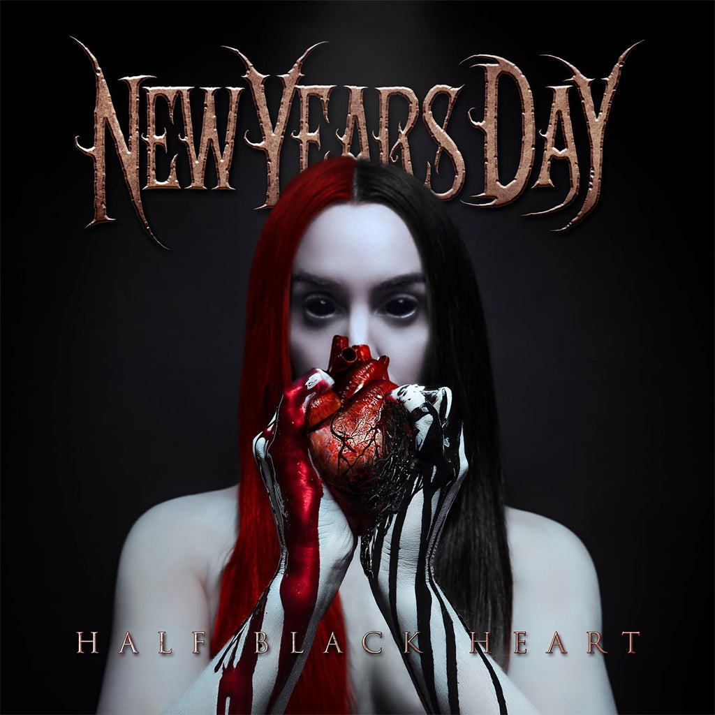 NEW YEARS DAY - Half Black Heart - LP - Deep Blood Red Vinyl