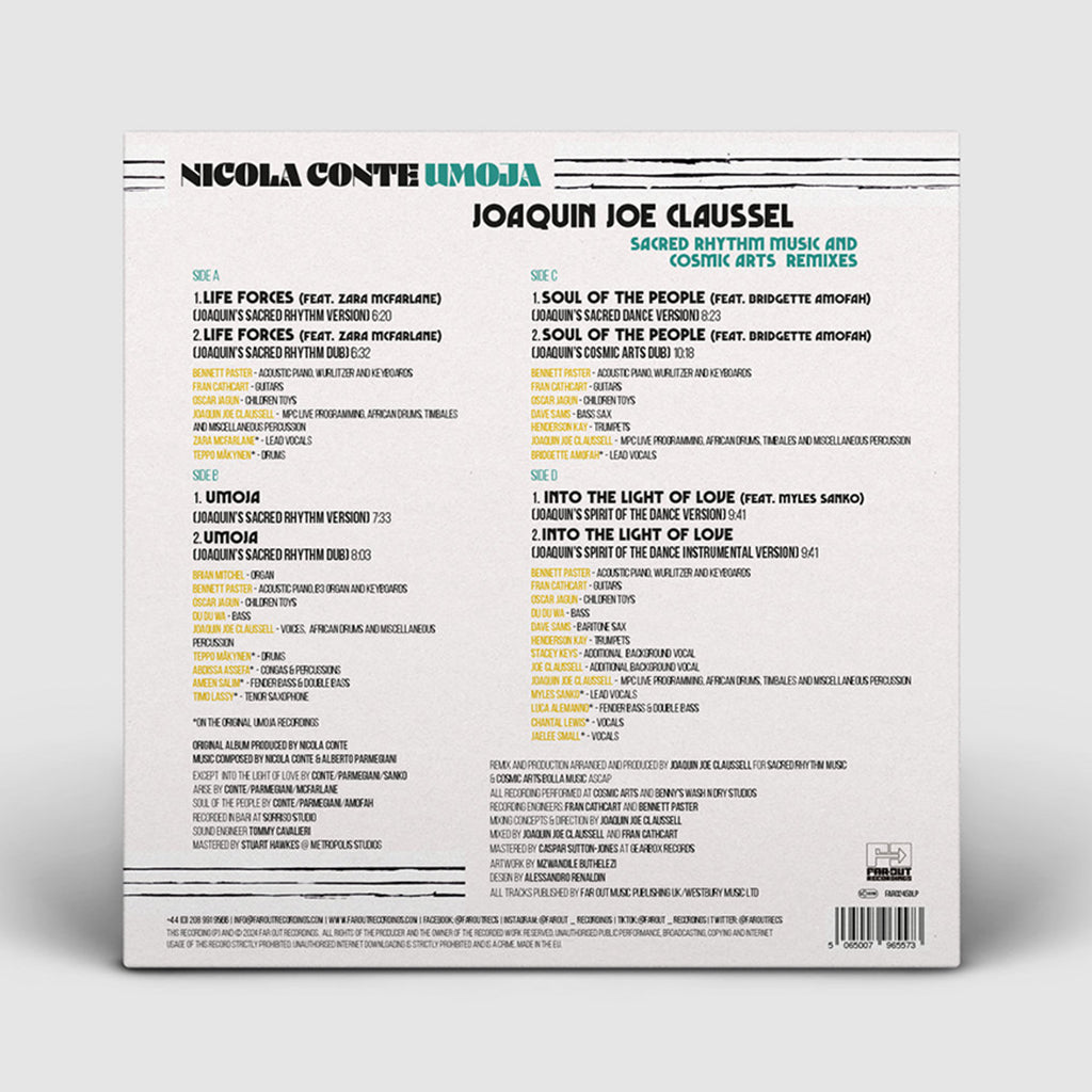 NICOLA CONTE - Umoja - Joaquin Joe Claussell Sacred Rhythm Music and Cosmic Art Remixes - 2LP - Vinyl [JUN 28]