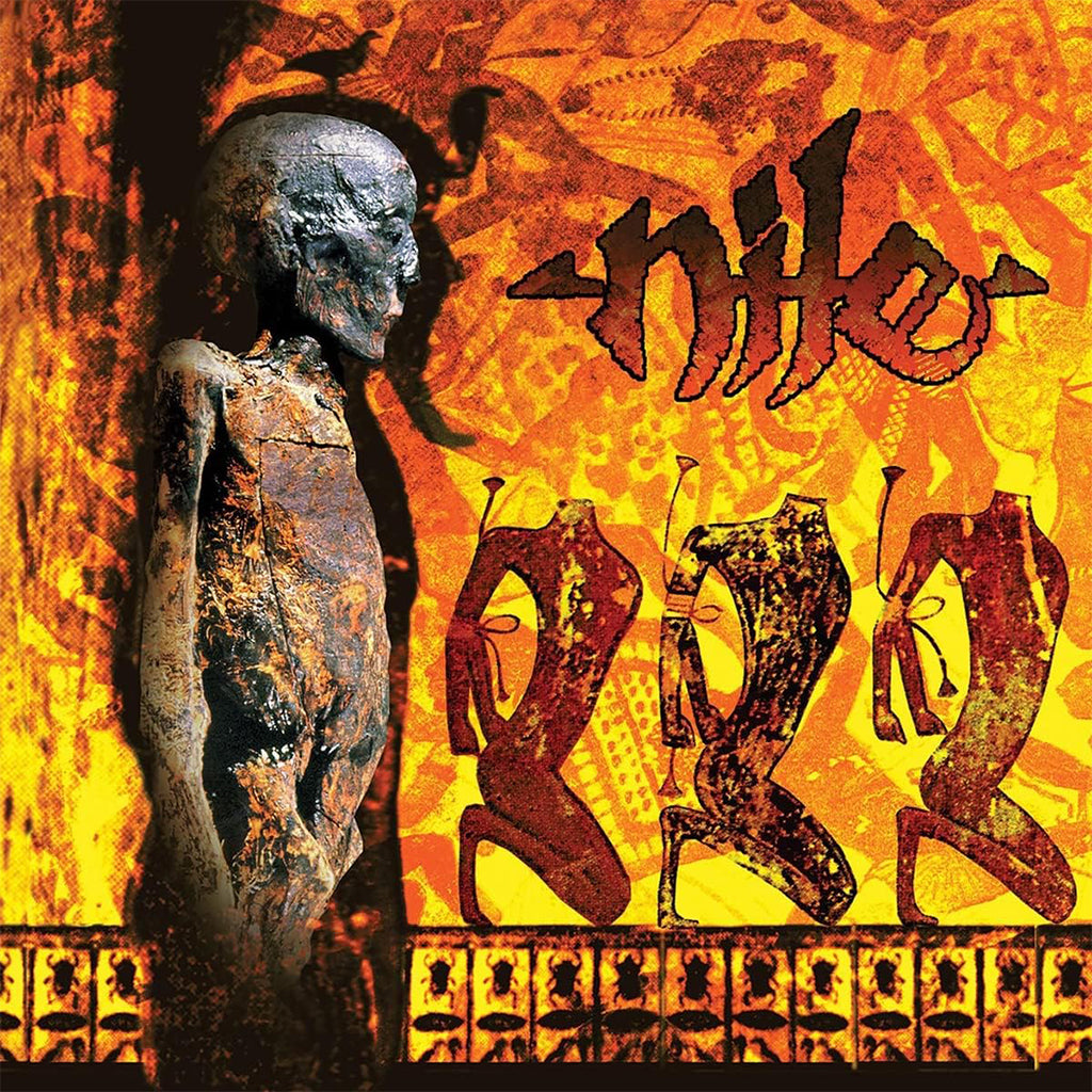 NILE - Amongst The Catacombs Of Nephren-ka (2023 Reissue) - LP - Yellow w/ Orange, Black, Silver & Red Splatter Vinyl