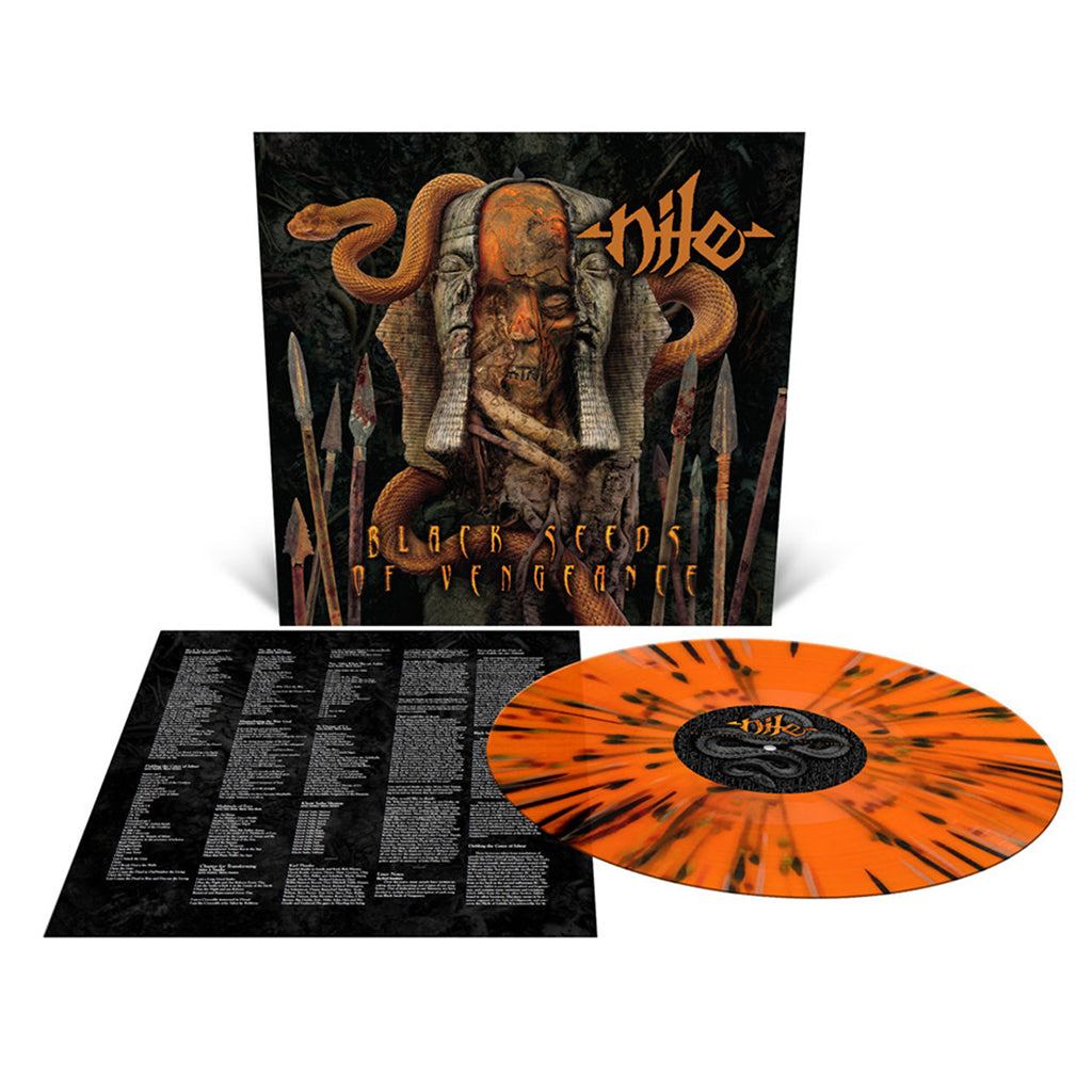 NILE - Black Seeds Of Vengeance (2023 Reissue) - LP - Orange w/ Black, Silver & Red Splatter Vinyl