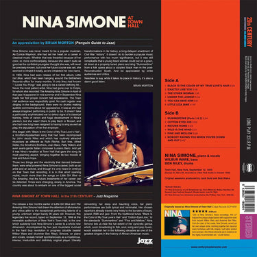 NINA SIMONE - At Town Hall (Jackpot Reissue w/ 2 Bonus Tracks) - LP - 180g Red Vinyl