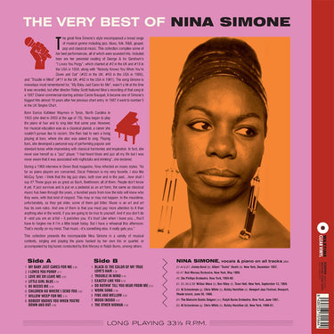 NINA SIMONE - The Very Best Of Nina Simone (Waxtime Clear Edition) - LP - 180g Crystal Clear Vinyl