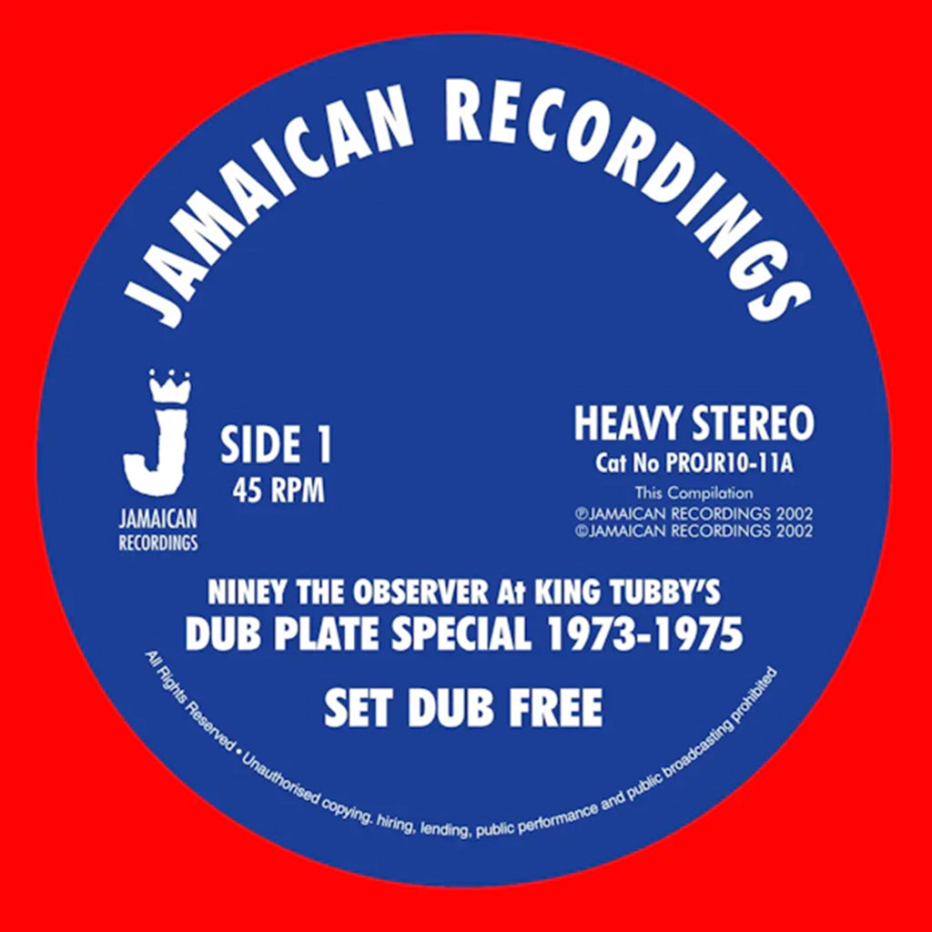 NINEY THE OBSERVER - 'Set Dub Free' / 'Dub Born Free' - 10'' - Vinyl [SEP 13]
