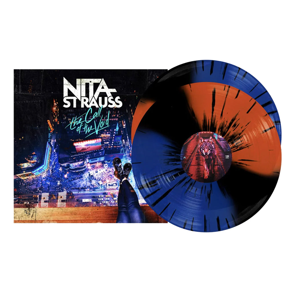 NITA STRAUSS - The Call Of The Void - 2LP - Trans Royal Blue / Orange with Black Stripes & Splatter Vinyl