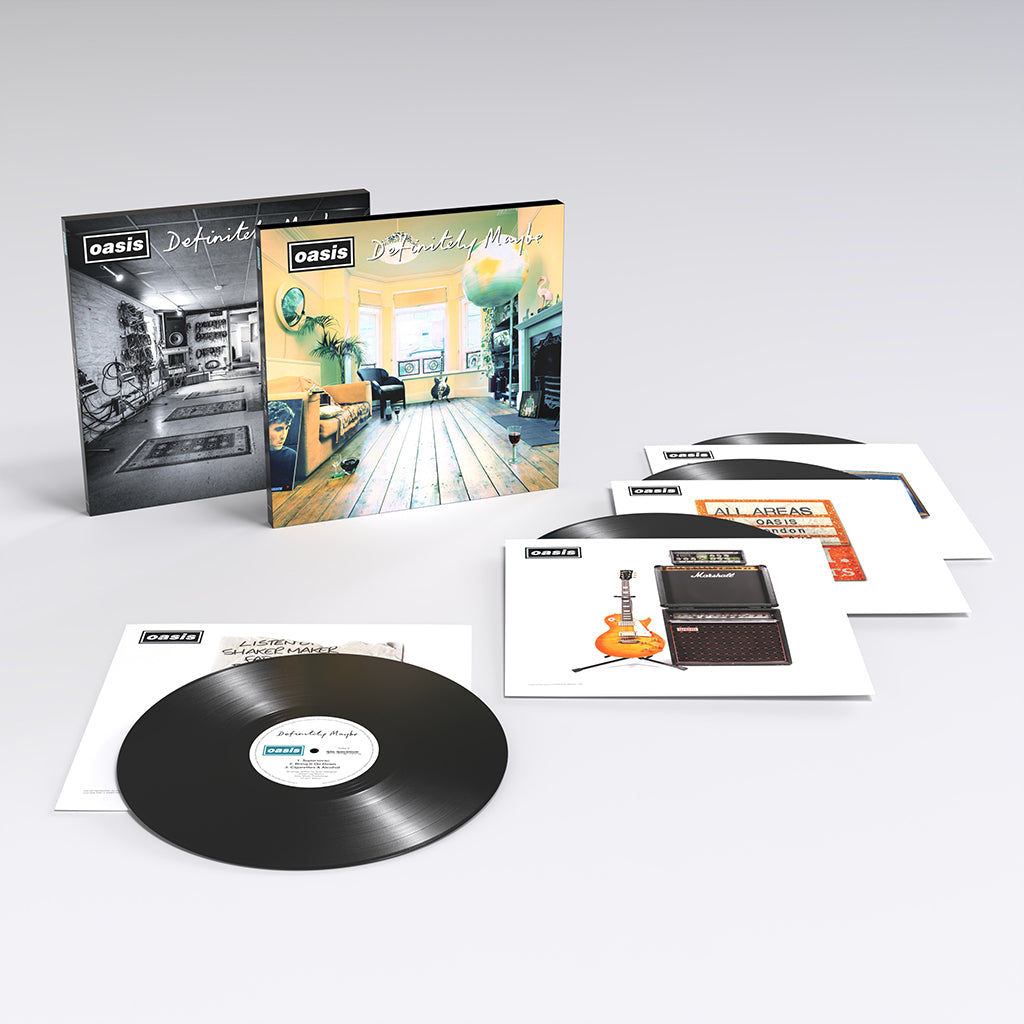 OASIS - Definitely Maybe: 30th Anniversary Deluxe Edition - 4LP - Black Vinyl Box Set [AUG 30]