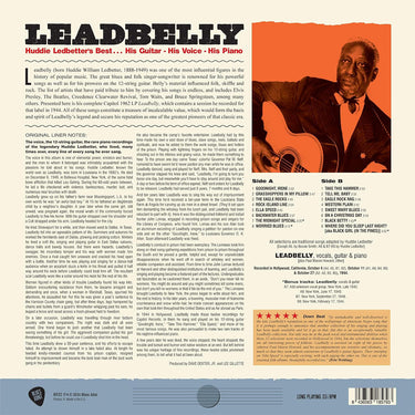 LEADBELLY - Huddie Ledbetter's Best...His Guitar, His Voice, His Piano (Reissue with 4 Bonus tracks)
