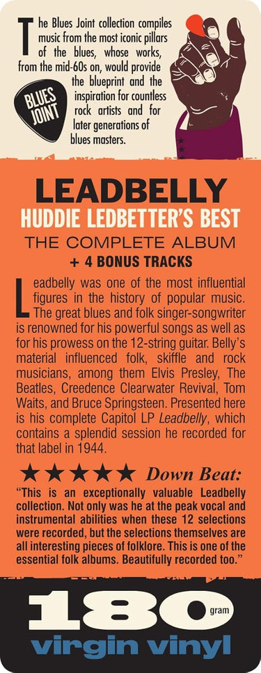 LEADBELLY - Huddie Ledbetter's Best...His Guitar, His Voice, His Piano (Reissue with 4 Bonus tracks)