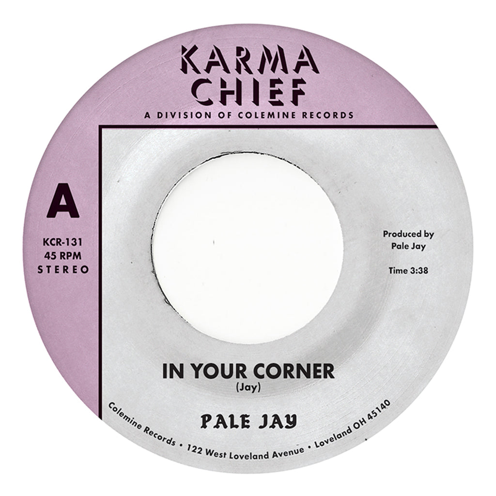 PALE JAY - In Your Corner b/w Bewilderment - 7'' - Natural with Black Swirl Vinyl