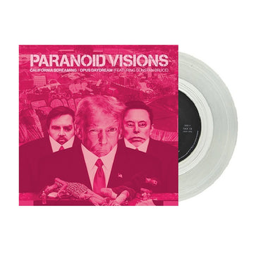 PARANOID VISIONS - "California Screaming" c/w "Opus Daydream" (Hand-Numbered) - 7'' - Clear Vinyl