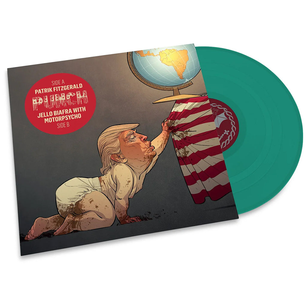 PATRIK FITZGERALD / JELLO BIAFRA WITH MOTORPSYCHO - Punch (Repress) - 7'' - Green Vinyl [JUL 4]