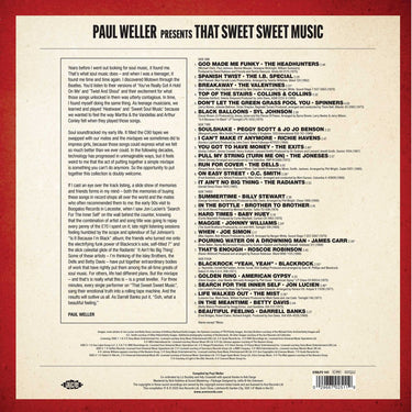 VARIOUS - Paul Weller Presents That Sweet, Sweet Music - 2LP - Vinyl [MAR 28]