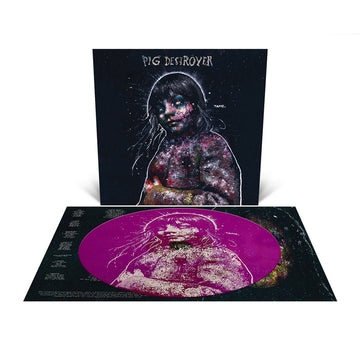 PIG DESTROYER - Painter Of Dead Girls (20th Anniversary Remaster w/ Custom Silkscreen) - LP - Neon Violet Vinyl