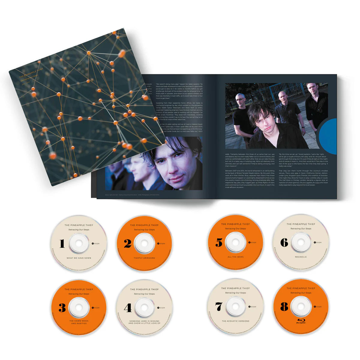 THE PINEAPPLE THIEF - Retracing Our Steps (w/ 76-page Hardback Book) - 7CD + Blu-ray Audio Disc - Deluxe Earbook [DEC 12]