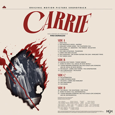 PINO DONAGGIO - Carrie - Original Soundtrack (45th Anniversary Remastered and Expanded Edition) - 2LP - Deluxe Orange Smoke Vinyl [OCT 25]