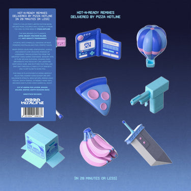 PIZZA HOTLINE - Hot-N-Ready Remixes Delivered By Pizza Hotline [In 20 Minutes Or Less] - 2LP - 'Neon Arcade Arctic Pearl' Coloured Vinyl [APR 3]