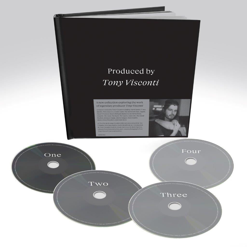 VARIOUS - Produced By Tony Visconti (Deluxe Casebound Book w/ 80-page Booklet) - 4CD [OCT 20]