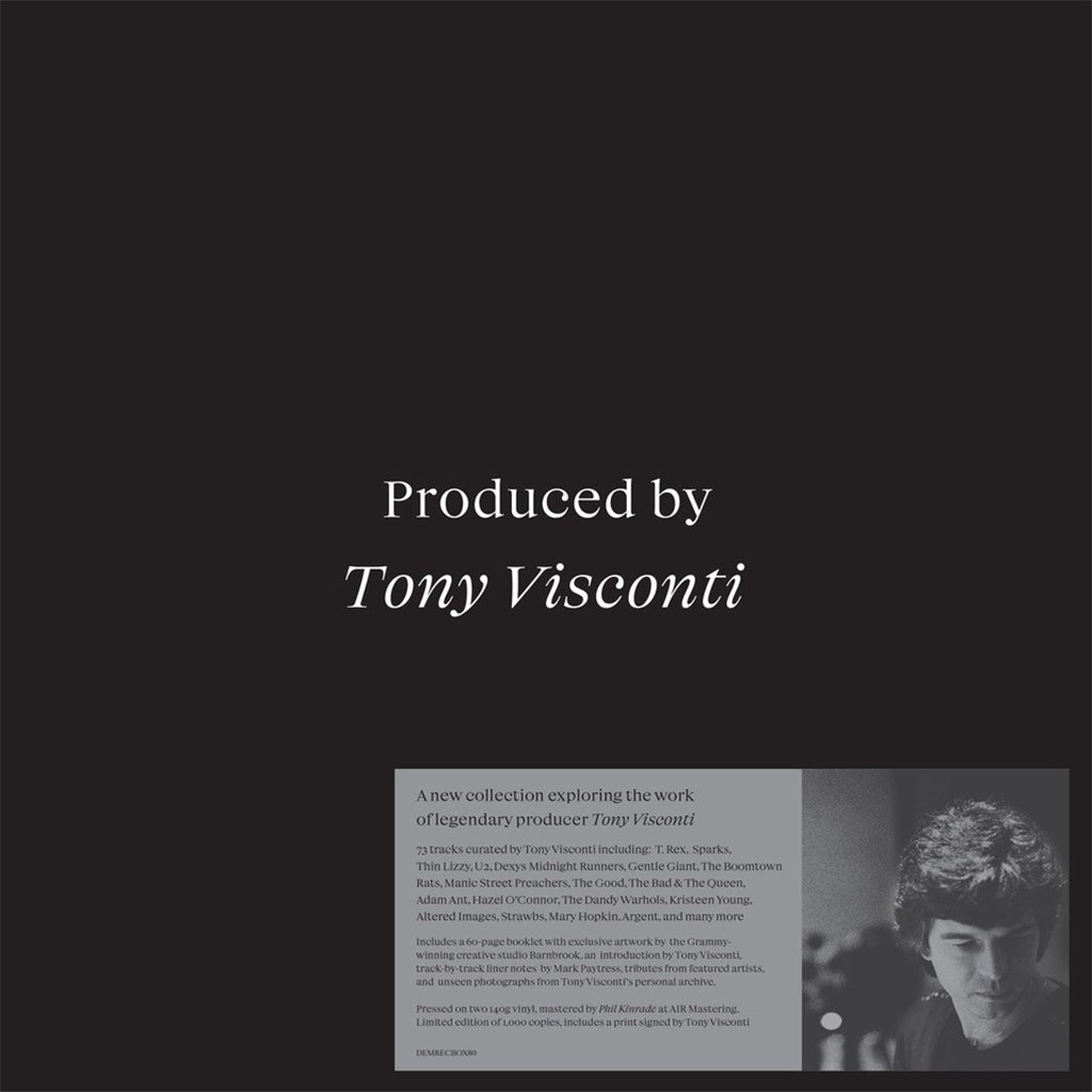 VARIOUS - Produced By Tony Visconti (with SIGNED Print & 60-page book) - 6LP - Vinyl Box Set [OCT 20]